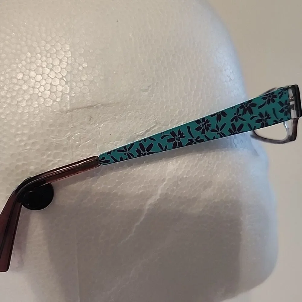 Jean Lafont Issy & L A Eyeglasses Frame Olympia 137 Red Blue Floral 50-14-135